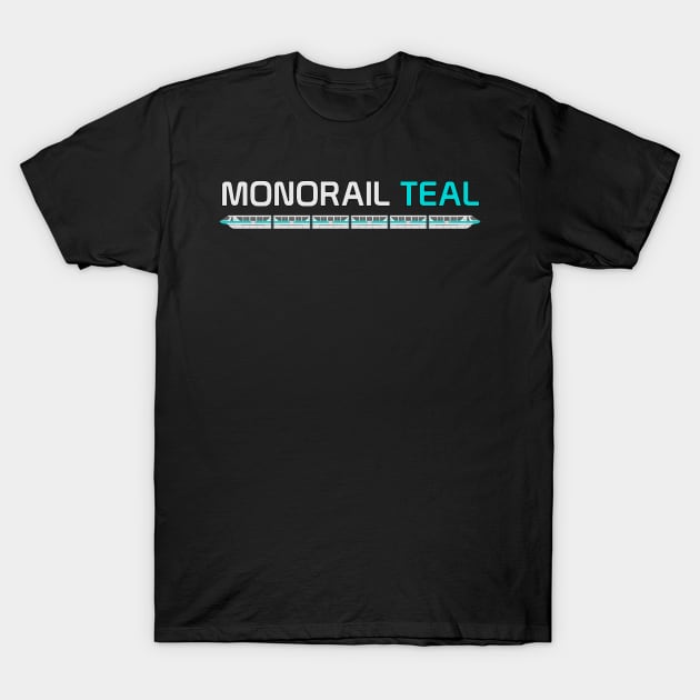 Monorail Teal T-Shirt by Tomorrowland Arcade